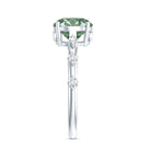 Rosec Jewels-Lab Grown 2 Carat Green Diamond Engagement Ring with IGI Certificate