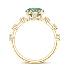 Rosec Jewels-Lab Grown 2 Carat Green Diamond Engagement Ring with IGI Certificate