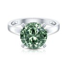 Rosec Jewels-Huge 5 Carat Lab Grown Green Diamond Solitaire Engagement Ring with IGI Certificate