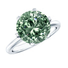 Rosec Jewels-IGI Certified Solitaire Lab Grown Green Diamond Big Engagement Ring 4 Carat