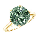 Rosec Jewels-IGI Certified Solitaire Lab Grown Green Diamond Big Engagement Ring 4 Carat