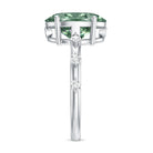 Rosec Jewels-Lab Grown Green Diamond 3 Carat Oval Engagement Ring IGI Certified