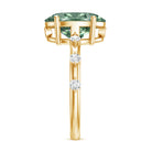 Rosec Jewels-Lab Grown Green Diamond 3 Carat Oval Engagement Ring IGI Certified