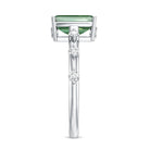 Rosec Jewels-IGI Certified Lab Grown Green Diamond Emerald Cut Engagement Ring 2 Carat