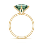 3 Carat Lab Grown Vivid Green Diamond Princess Cut Engagement Ring with IGI Certificate Vivid Green - VS1 - Rosec Jewels
