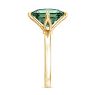 IGI Certified Princess Cut Lab Grown Green Diamond Big Engagement Ring 4 Carat Vivid Green - VS1 - Rosec Jewels
