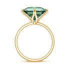 Rosec Jewels-Solitaire 5 Carat Lab Grown Green Diamond Princess Cut Engagement Ring IGI Certified
