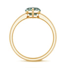 Rosec Jewels-3 Carat Marquise Cut Lab Grown Green Diamond Solitaire Engagement Ring IGI Certified