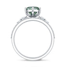Rosec Jewels-3 Carat Lab Grown Green Diamond Marquise Wedding Ring Set with IGI Certificate