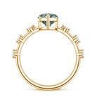 Rosec Jewels-Marquise Cut 2 Carat Lab Grown Green Diamond Solitaire Engagement Ring IGI Certified