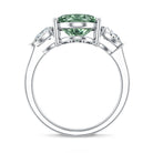 Rosec Jewels-4 Carat Lab Grown Green Diamond Large Engagement Ring with IGI Certificate