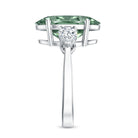 Rosec Jewels-5 Carat IGI Certified Lab Grown Green Diamond Oval Statement Engagement Ring