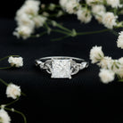 Princess Cut 2 Carat Lab Grown Diamond Celtic Engagement Ring with IGI Certificate Lab - ( E-VS1 ) - Rosec Jewels
