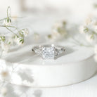 Princess Cut 2 Carat Lab Grown Diamond Celtic Engagement Ring with IGI Certificate Lab - ( E-VS1 ) - Rosec Jewels