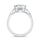 IGI Certified Princess Cut 4 Carat Lab Grown Diamond Celtic Engagement Ring with Enhancer Lab - ( E-VS1 ) - Rosec Jewels