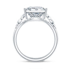 Rosec Jewels-Princess Cut Lab Grown 5 Carat Diamond Celtic Wedding Ring Set with IGI Certificate