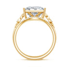 Rosec Jewels-Princess Cut Lab Grown 5 Carat Diamond Celtic Wedding Ring Set with IGI Certificate