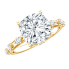 Rosec Jewels-Lab Grown 4 Carat Diamond Cushion Cut Engagement Ring with IGI Certificate