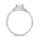 IGI Certified 2 Carat Lab Grown Diamond Emerald Cut Solitaire Engagement Ring with Bow Lab - ( E-VS1 ) - Rosec Jewels