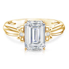 Rosec Jewels-Emerald Cut Lab Grown Diamond 3 Carat Engagement Ring IGI Certified