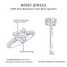IGI Certified Lab Grown Diamond Heart Engagement Ring 2 Carat Lab - ( E-VS1 ) - Rosec Jewels