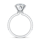 Rosec Jewels-Heart Shaped Lab Grown Diamond 3 Carat Solitaire Engagement Ring with IGI Certificate
