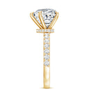 Rosec Jewels-Heart Shaped Lab Grown Diamond 3 Carat Solitaire Engagement Ring with IGI Certificate