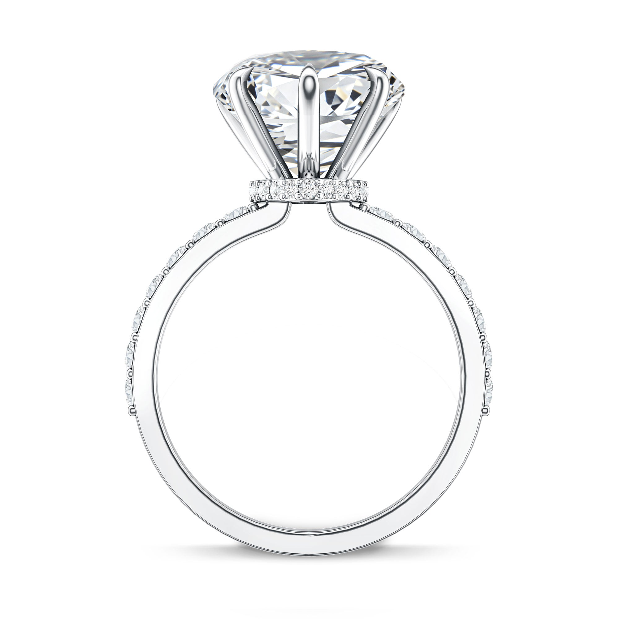 Rosec Jewels-IGI Certified 4 Carat Lab Grown Diamond Heart Engagement Ring for Women
