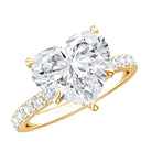 Rosec Jewels-IGI Certified 4 Carat Lab Grown Diamond Heart Engagement Ring for Women