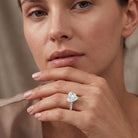 Solitaire Heart Engagement Ring with 5 Carat IGI Certified Lab Grown Diamond Lab - ( E-VS1 ) - Rosec Jewels