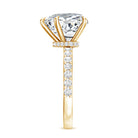 Rosec Jewels-Solitaire Heart Engagement Ring with 5 Carat IGI Certified Lab Grown Diamond