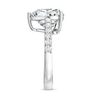 Rosec Jewels-Big 5 Carat Lab Grown Diamond Heart Shaped Engagement Ring with IGI Certificate