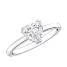 Rosec Jewels-1 Carat Lab Grown Solitaire Diamond Heart Engagement Ring IGI Certified