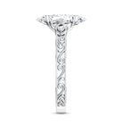Rosec Jewels-IGI Certified Vintage Inspired Lab Grown Marquise Diamond Celtic Engagement Ring 2 Carat