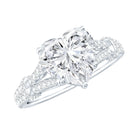 Rosec Jewels-2 Carat Heart Lab Grown Diamond Split Shank Engagement Ring with IGI Certificate