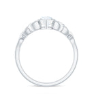 Rosec Jewels-Bezel Set 1 Carat Marquise Lab Created Diamond Celtic Engagement Ring IGI Certified