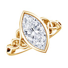 Rosec Jewels-Solitaire Marquise Cut 2 Carat Lab Grown Diamond Celtic Engagement Ring IGI Certified