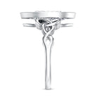 Rosec Jewels-Bezel Set Marquise Lab Created Diamond Celtic Engagement Ring 3 Carat IGI Certified