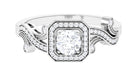 0.75 CT Zircon Engagement Ring AAAA - Rosec Jewels