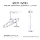 Natural Diamond Dainty Promise Ring Natural - ( HI-SI ) - Rosec Jewels