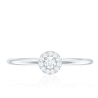 Natural Diamond Dainty Promise Ring Natural - ( HI-SI ) - Rosec Jewels