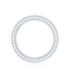 Certified Moissanite Eternity Ring in Channel Setting D-VS1 - Rosec Jewels