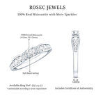 Vintage Style Moissanite Engagement Ring for Women D-VS1 - Rosec Jewels