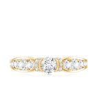 Vintage Style Moissanite Engagement Ring for Women D-VS1 - Rosec Jewels