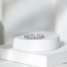 Certified Diamond Stackable Band Ring Natural - ( HI-SI ) - Rosec Jewels