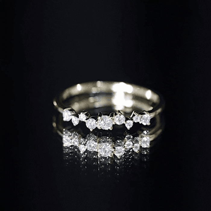 Brilliant Cut Diamond Wedding Band for Women Natural - ( HI-SI ) - Rosec Jewels