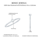 Rosec Jewels-Natural Diamond Dainty Promise Ring in Bezel Setting