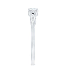 Certified Diamond Celtic Knot Promise Ring Natural - ( HI-SI ) - Rosec Jewels
