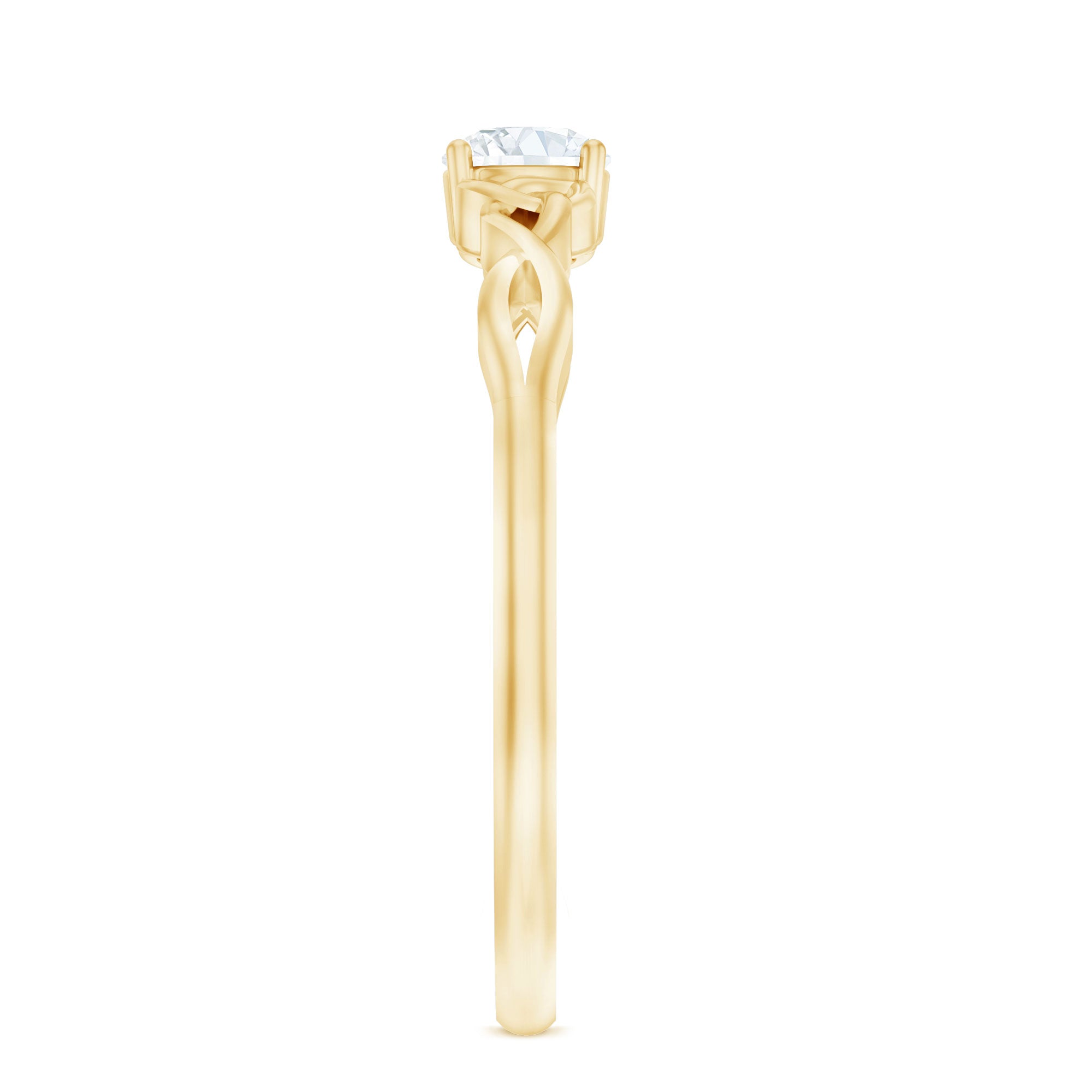 Certified Diamond Celtic Knot Promise Ring Natural - ( HI-SI ) - Rosec Jewels