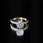 Certified Round Moissanite Solitaire Engagement Ring For Her D-VS1 - Rosec Jewels